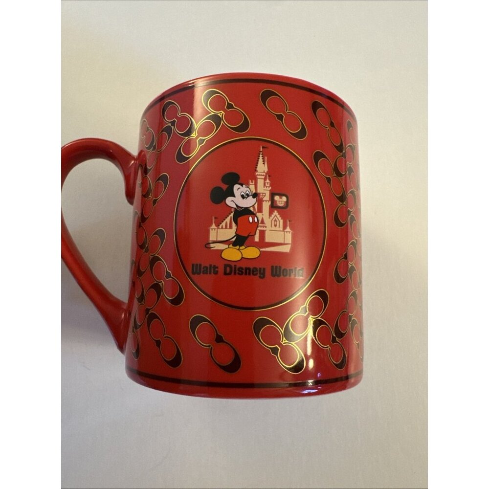 Disney Parks Walt Disney World Mickey Mouse Red  COACH Ceramic Coffee Mug HG3